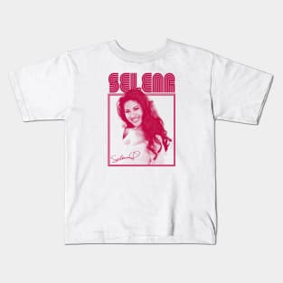 Selena Vintage Retro FanArt Kids T-Shirt